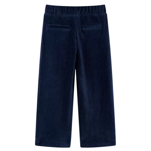 Tengerészkék kordbársony gyereknadrág 92