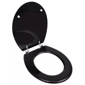  egyszerű tervezésű fekete MDF WC-ülőke