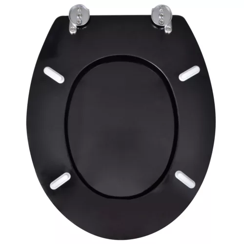  egyszerű tervezésű fekete MDF WC-ülőke
