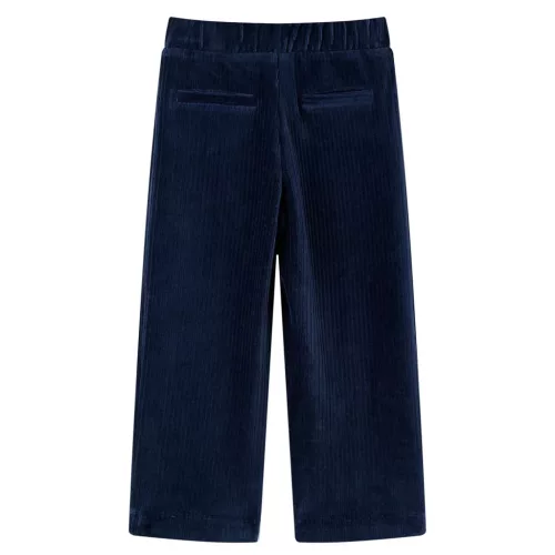 Tengerészkék kordbársony gyereknadrág 104