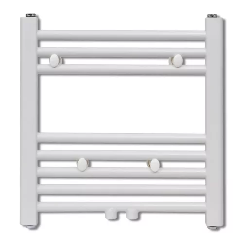 Fürdőszobai egyenes törölközőradiátor központi fűtéssel 480 x 480 mm