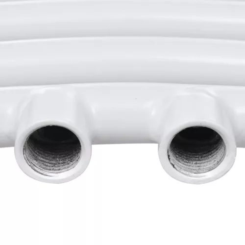 Fürdőszobai törölközőszárító radiátor központi fűtéssel oldalsó és középső csatlakozóval ívelt 500 x 764 mm