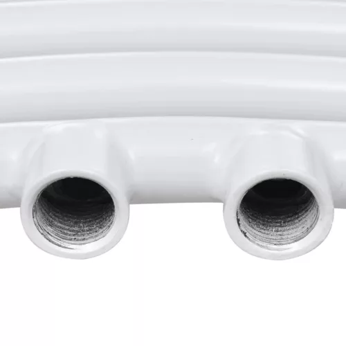 Fürdőszobai törölközőszárító radiátor központi fűtéssel oldalsó és középső csatlakozóval ívelt 600 x 1160 mm