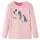 Világos rózsaszín hosszú ujjú gyerekpóló 128
