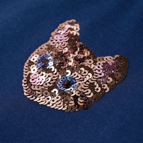 Tengerészkék gyerekpulóver 128