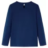 Tengerészkék hosszú ujjú gyerekpóló 104