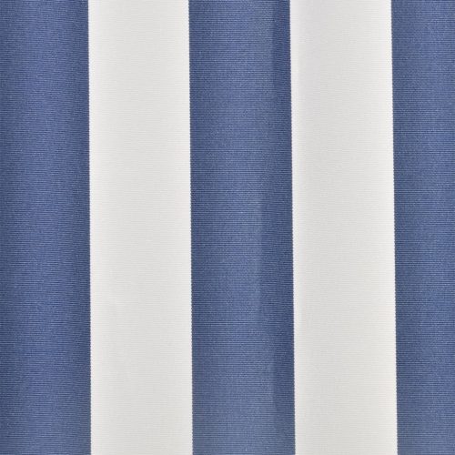  kék/fehér vászon napellenző tető 4 x 3 m (a váz nem tartozék)