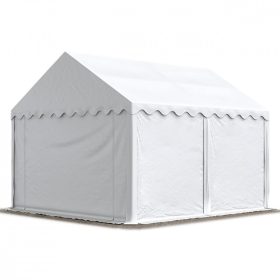 TP PREMIUM 4x4m raktársátor, PVC 750 ponyvával, fehér