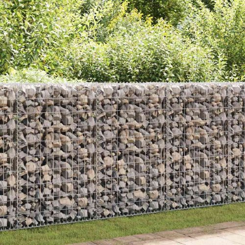  gabion kosár fedéllel horganyzott drótból 100 x 50 x 30 cm 
