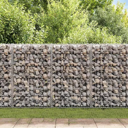  gabion kosár fedéllel horganyzott drótból 100 x 80 x 30 cm 