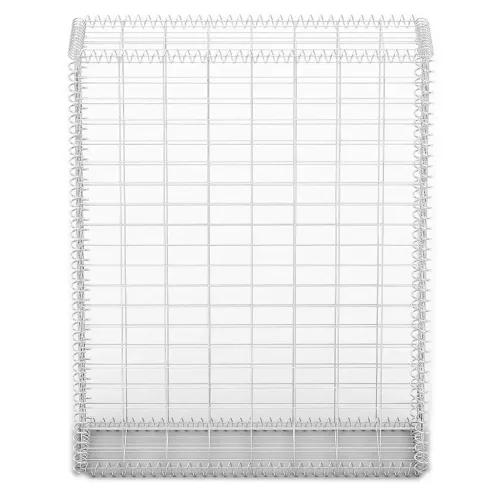  gabion kosár fedéllel horganyzott drótból 100 x 80 x 30 cm 