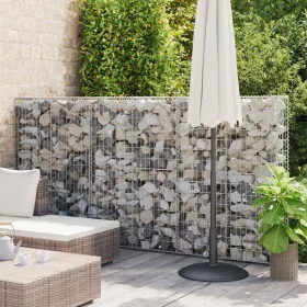    gabion kosár fedéllel horganyzott drótból 150 x 100 x 30 cm 