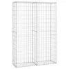  gabion kosár fedéllel horganyzott drótból 150 x 100 x 30 cm 