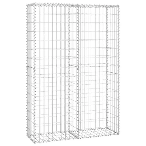  gabion kosár fedéllel horganyzott drótból 150 x 100 x 30 cm 