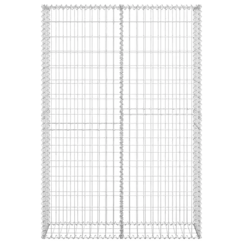  gabion kosár fedéllel horganyzott drótból 150 x 100 x 30 cm 