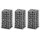   3 db gabion kosár horganyzott drótból 25 x 25 x 50 cm 