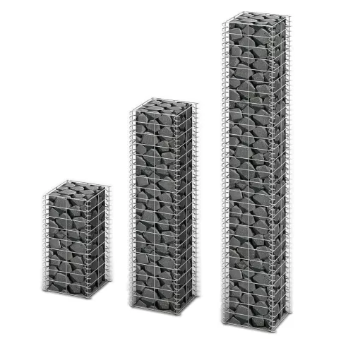   3 db gabion kosár horganyzott drótból 