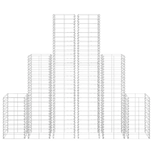  6 db gabion kosár horganyzott drótból 