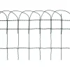  kerti porszórt bevonatú vas szegélyező kerítés 10 x 0,4 m