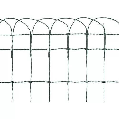  kerti porszórt bevonatú vas szegélyező kerítés 10 x 0,4 m