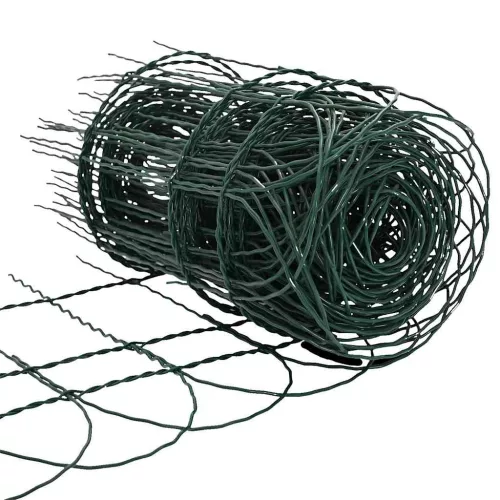  kerti porszórt bevonatú vas szegélyező kerítés 25 x 0,4 m