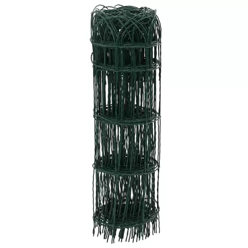  kerti porszórt bevonatú vas szegélyező kerítés 10 x 0,65 m