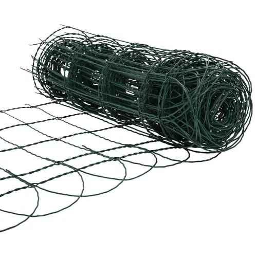  kerti porszórt bevonatú vas szegélyező kerítés 25 x 0,65 m