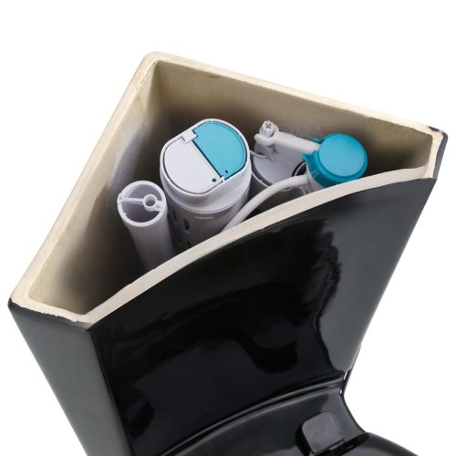  fekete kerámia fürdőszobai sarok WC