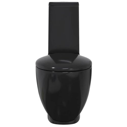  fekete kerámia fürdőszobai kerek WC