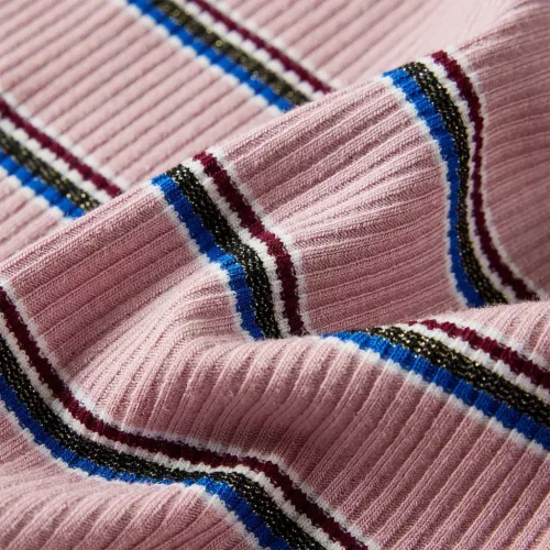 Világos rózsaszín hosszú ujjú gyerekpóló 140