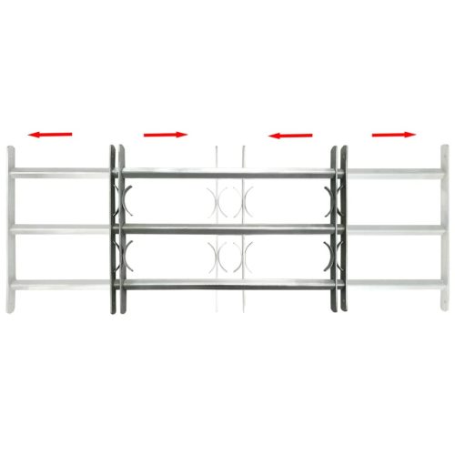 3 keresztrudas állítható biztonsági rács ablakra 500-650 mm