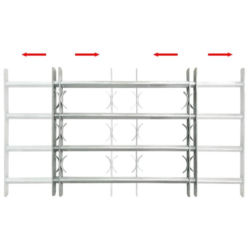 4 keresztrudas állítható biztonsági rács ablakra 1000-1500 mm