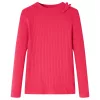 Élénk rózsaszín hosszú ujjú gyerekpóló 92