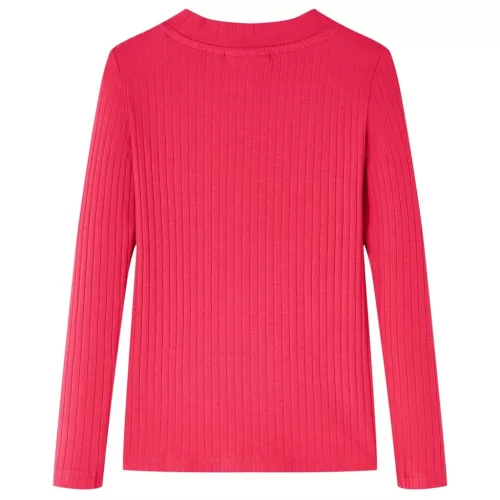 Élénk rózsaszín hosszú ujjú gyerekpóló 92