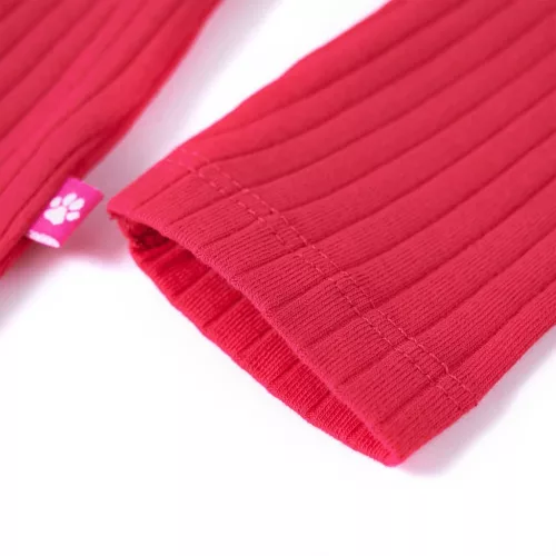 Élénk rózsaszín hosszú ujjú gyerekpóló 128