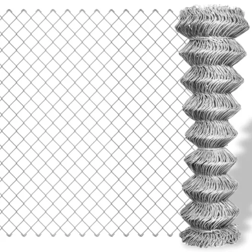  ezüst horganyzott acél drótkerítés 15 x 1,25 m