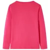 Élénk rózsaszín hosszú ujjú gyerekpóló 116