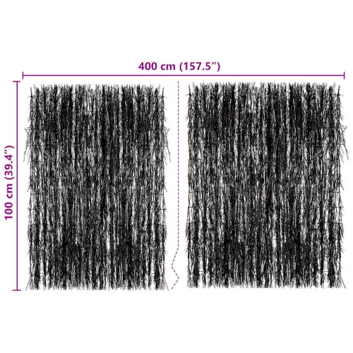  rőzsekerítés 400 x 100 cm