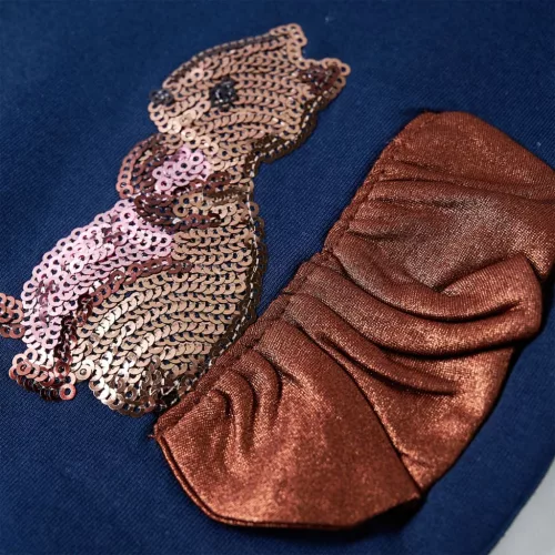 Tengerészkék gyerekpulóver 104