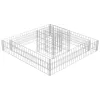  horganyzott acél gabion virágtartó 120 x 120 x 20 cm