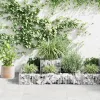  horganyzott acél gabion virágtartó 120 x 120 x 20 cm