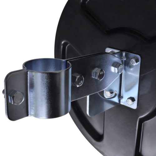  fekete kültéri PC műanyag domború közlekedési tükör 30 cm