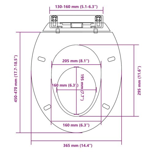  fehér ovális WC-ülőke lassan csukódó fedéllel