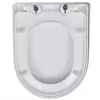  fehér szögletes gyorskioldó WC-ülőke lassan csukódó fedéllel 
