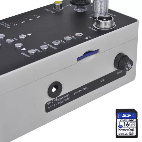 Csővizsgáló kamera DVR vezérlő dobozzal 30 m 