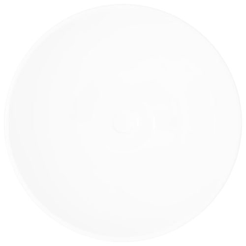 Fürdőszoba kerek kerámia mosdó fehér