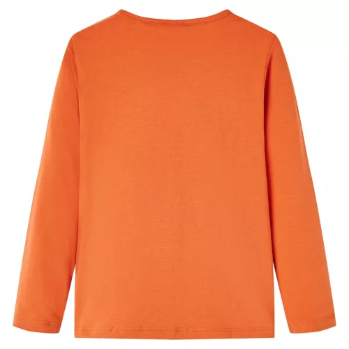 Izzó narancssárga hosszú ujjú gyerekpóló 104