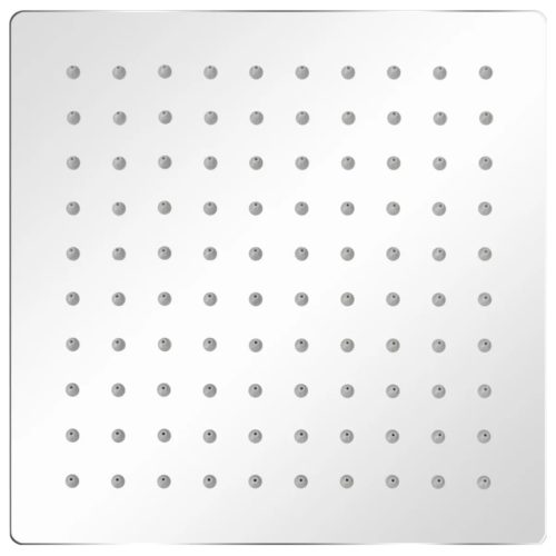  Rozsdamentes acél zuhanyrózsa 20x20 cm négyszögletes