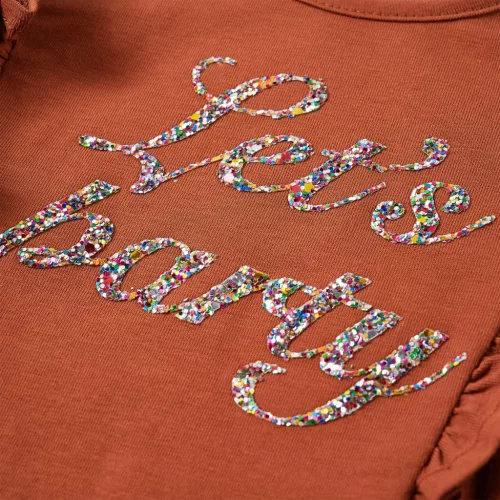 Konyak színű hosszú ujjú gyerekpóló 128