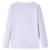 Gyerek póló hosszú ujjú Light Lilac 104